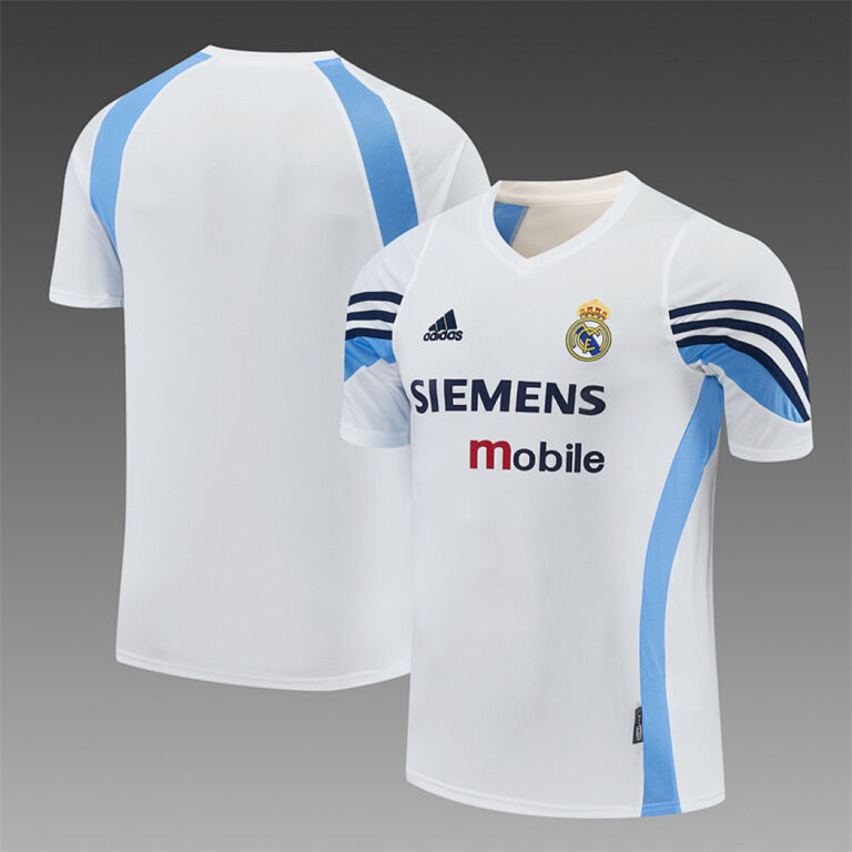 Retro Real Madrid 2003/04 White Training Jersey