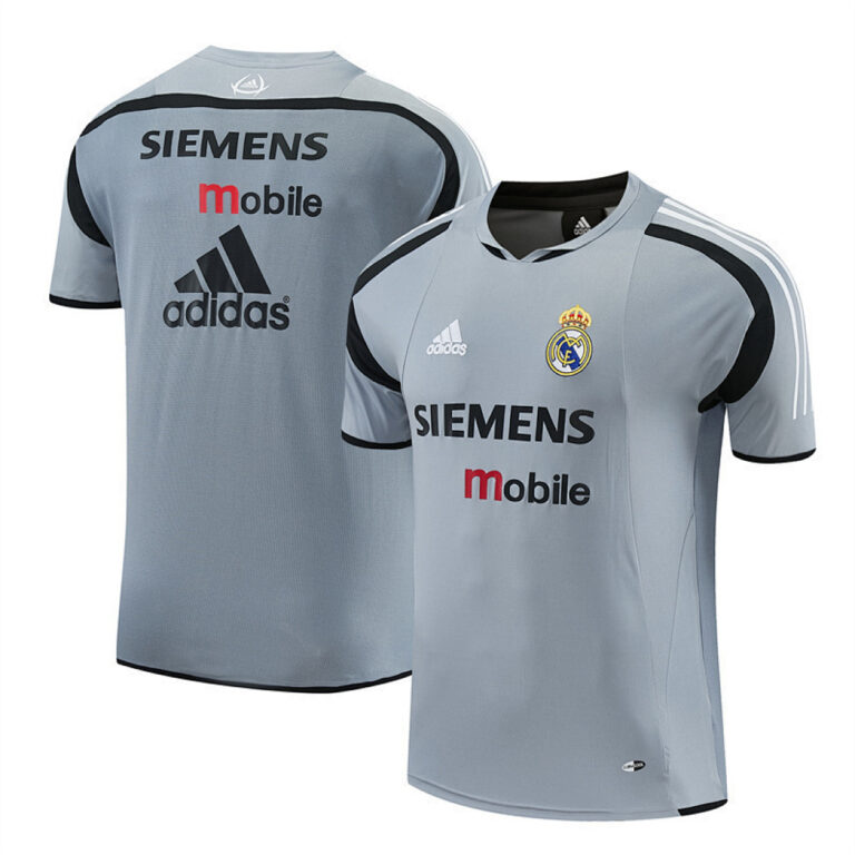 Retro Real Madrid 2004/05 Gray Training Jersey