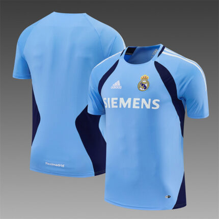 Retro Real Madrid 2005/06 Light Blue Training Jersey