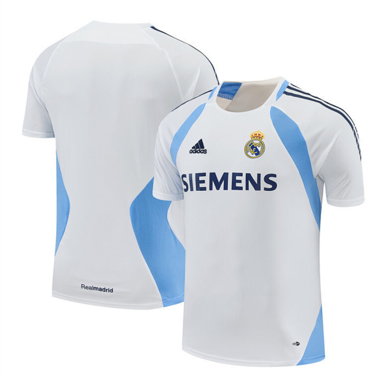 Retro Real Madrid 2005/06 White Training Jersey