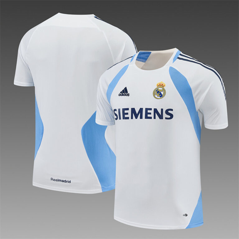 Retro Real Madrid 2005/06 White Training Jersey