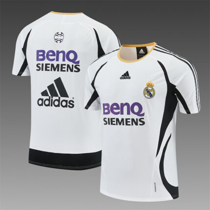 Retro Real Madrid 2006/07 White Training Jersey