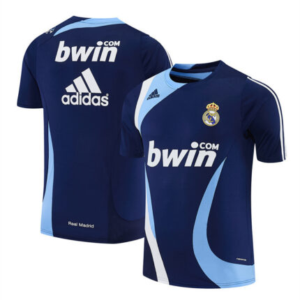 Retro Real Madrid 2007/08 Royal Blue Training Jersey