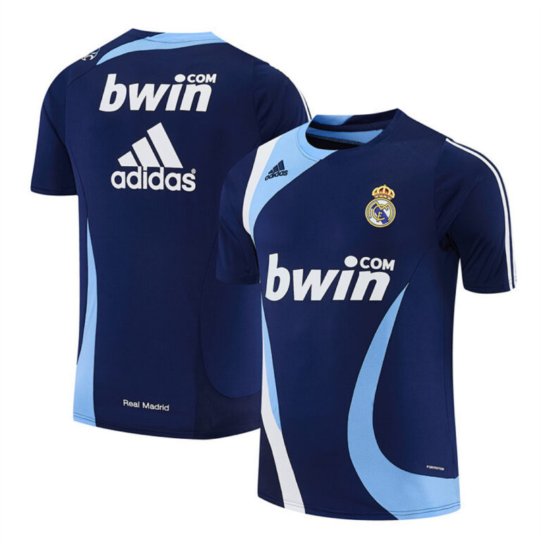 Retro Real Madrid 2007/08 Royal Blue Training Jersey