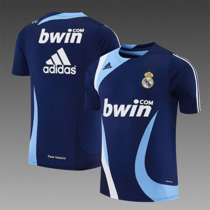 Retro Real Madrid 2007/08 Royal Blue Training Jersey