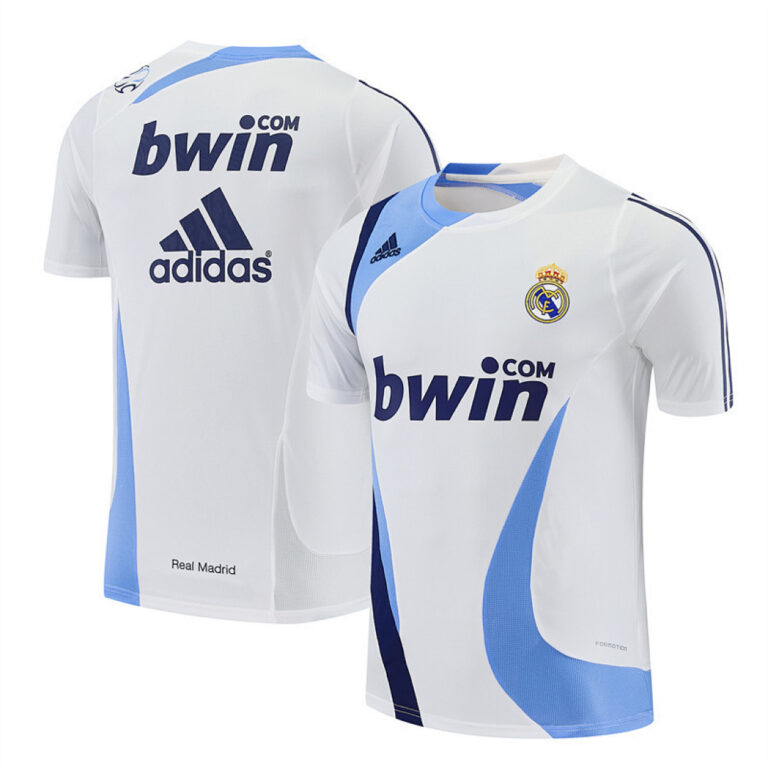 Retro Real Madrid 2007/08 White Training Jersey