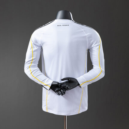 Retro Real Madrid 2009/10 Home Long Sleeve Jersey Player Version