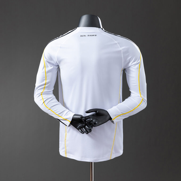 Retro Real Madrid 2009/10 Home Long Sleeve Jersey Player Version
