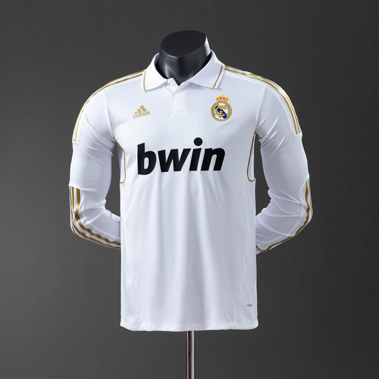 Retro Real Madrid 2011/12 Home Long Sleeve Jersey Player Version