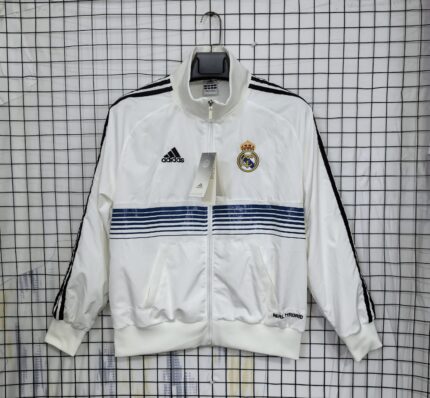 Retro Real Madrid 2012/13 Windbreaker White Jacket