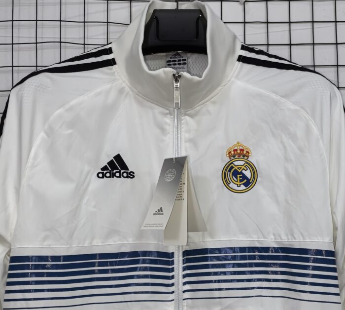 Retro Real Madrid 2012/13 Windbreaker White Jacket