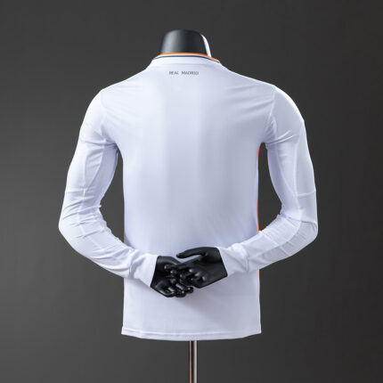 Retro Real Madrid 2013/14 Home Long Sleeve Jersey Player Version