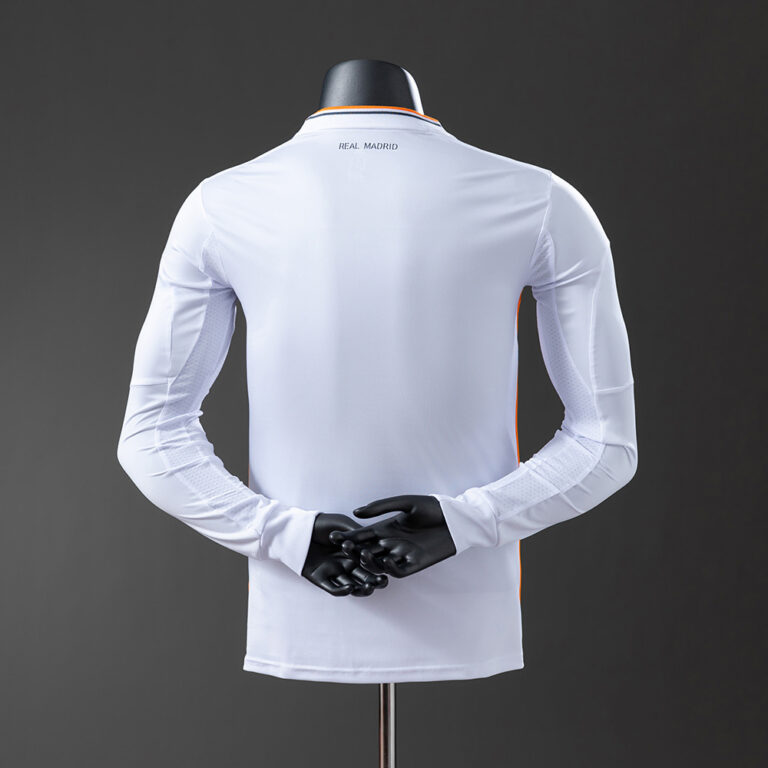 Retro Real Madrid 2013/14 Home Long Sleeve Jersey Player Version