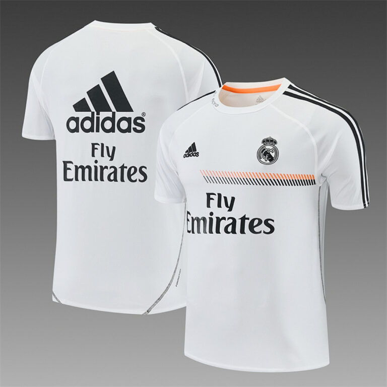 Retro Real Madrid 2013/14 White Training Jersey