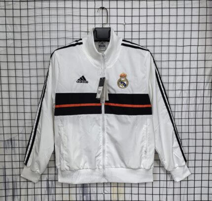 Retro Real Madrid 2013/20 Windbreaker White Jacket