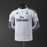 Retro Real Madrid 2014/15 Home Long Sleeve Jersey Player Version