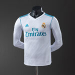 Retro Real Madrid 2017/18 Home Long Sleeve Jersey Player Version
