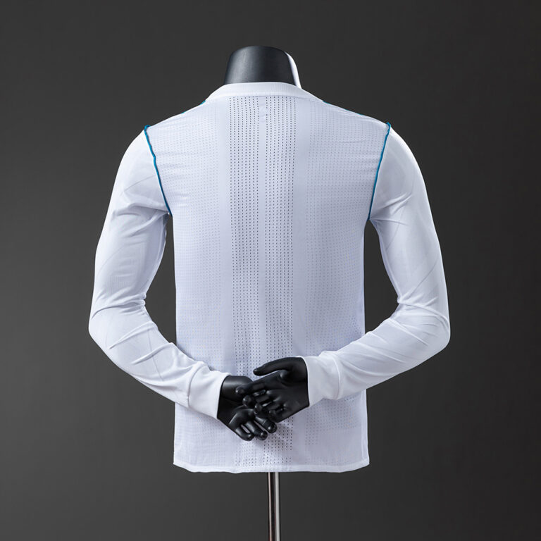 Retro Real Madrid 2017/18 Home Long Sleeve Jersey Player Version