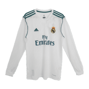 Retro Real Madrid 2017 Home Long Sleeve Jersey