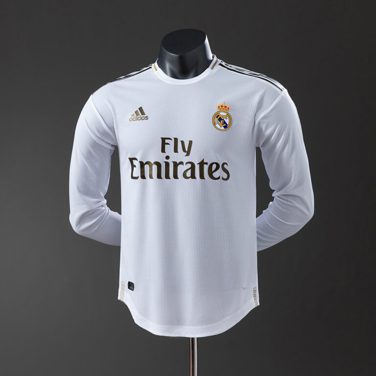 Retro Real Madrid 2019/20 Home Long Sleeve Jersey Player Version