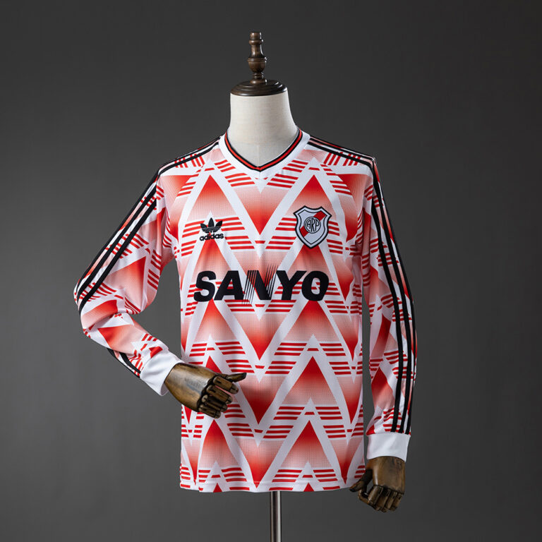 Retro River Plate 1992/93 Away Long Sleeve Jersey