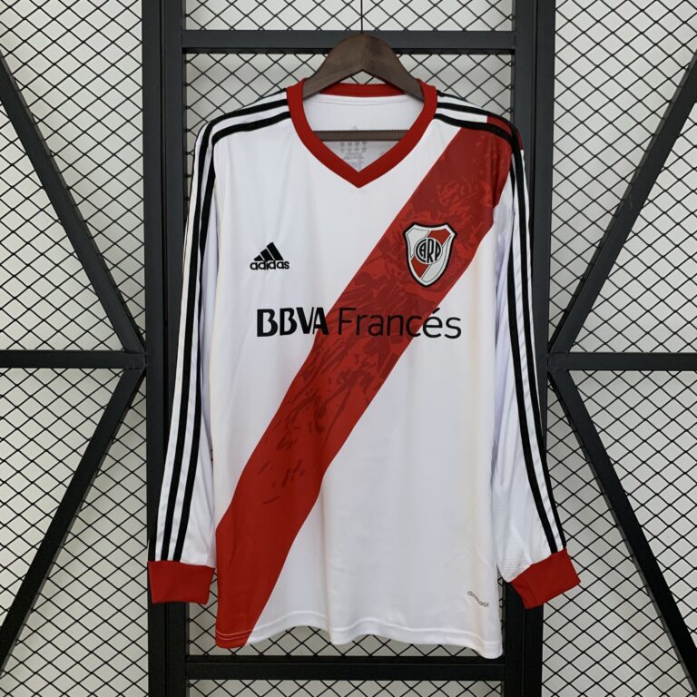 Retro River Plate 2013/14 Home Long Sleeve Jersey