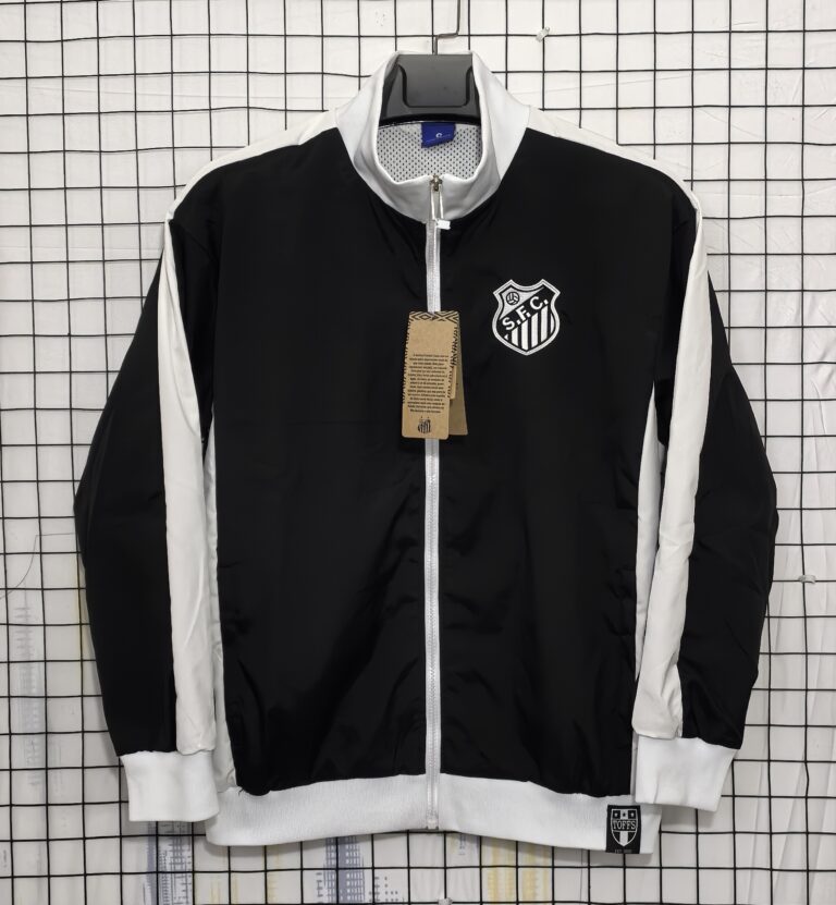 Retro Santos 2006/07 Windbreaker Black Jacket