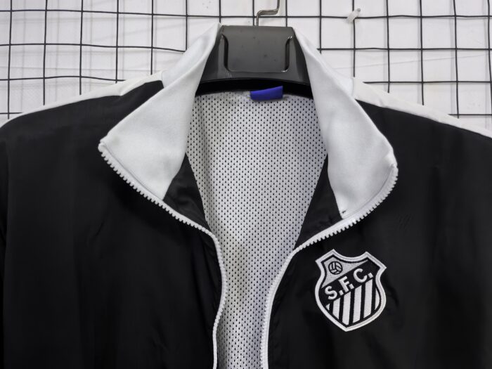 Retro Santos 2006/07 Windbreaker Black Jacket