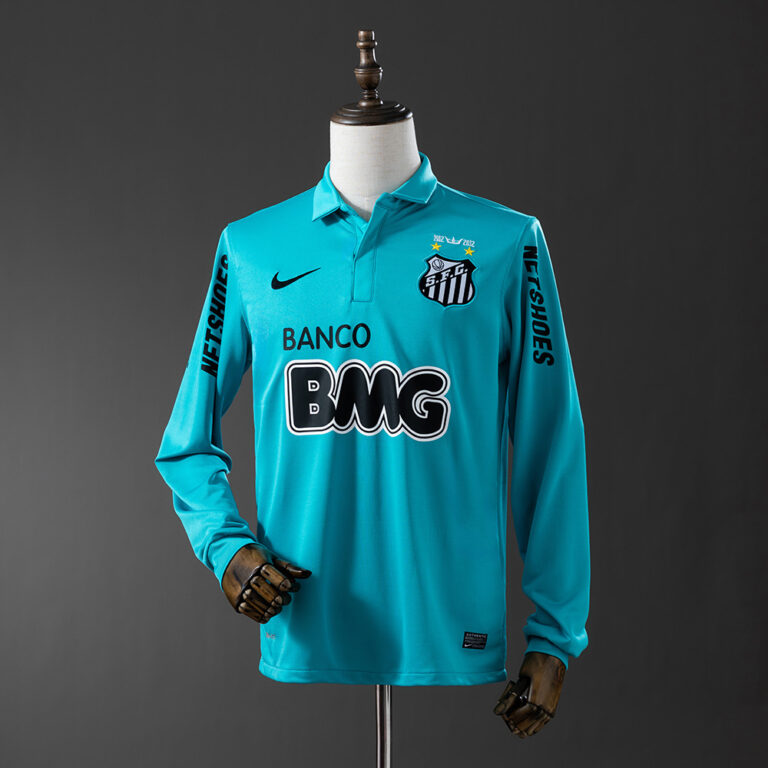 Retro Santos 2012/13 Away Second Long Sleeve Jersey