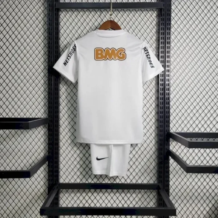 Santos 2011/12 Home Kids Retro Jersey And Shorts