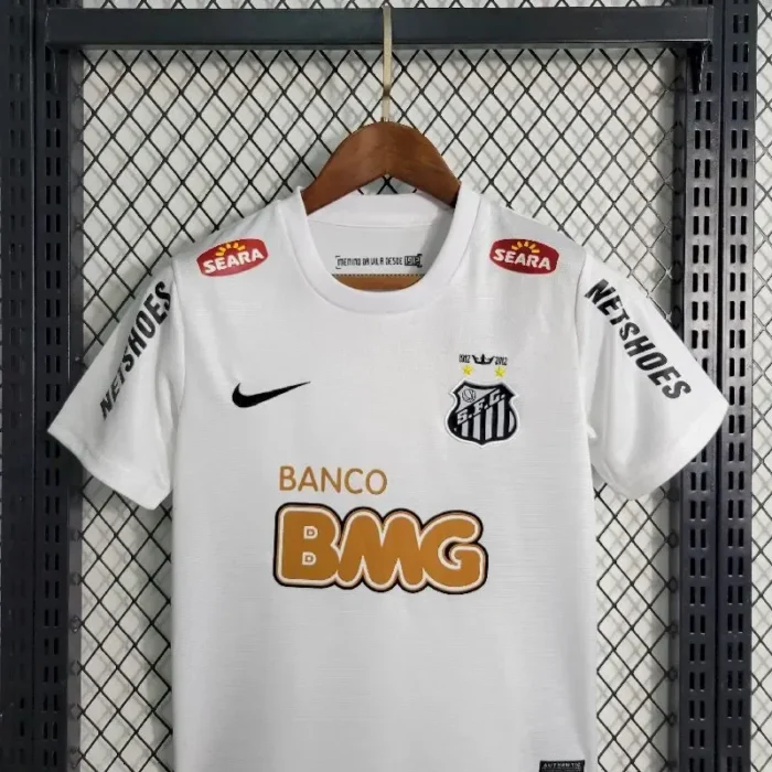 Santos 2011/12 Home Kids Retro Jersey And Shorts