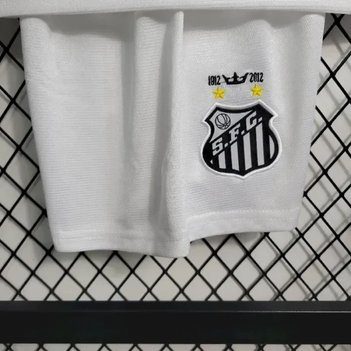 Santos 2011/12 Home Kids Retro Jersey And Shorts