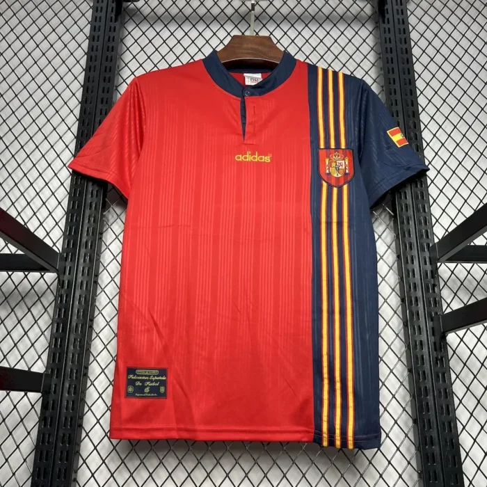 Spain 1996 Home Retro Jersey