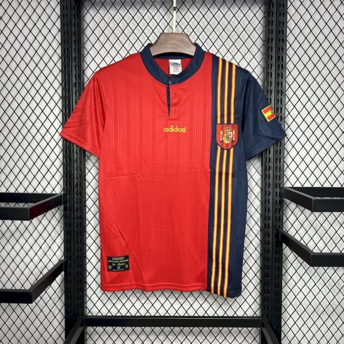 Spain 1996 Home Retro Jersey