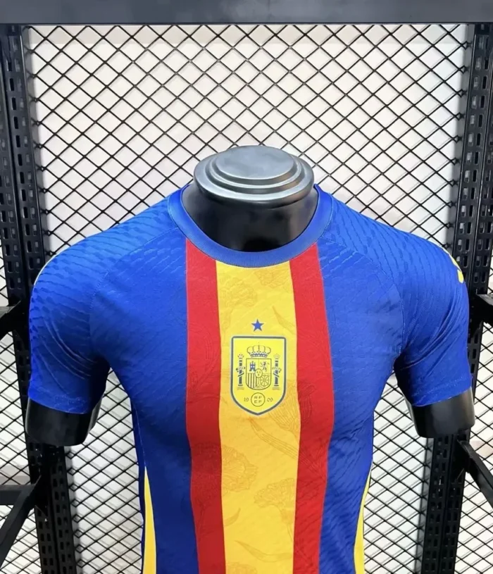 Spain 2024/25 Euro Pre-match training uniform Jersey Player Version