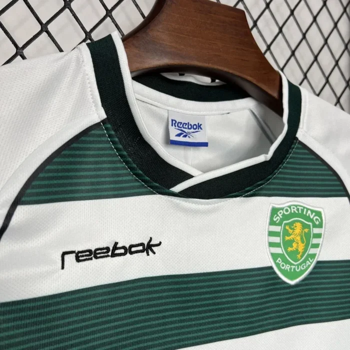 Sporting CP 2001/03 Home Kids Retro Jersey And Shorts