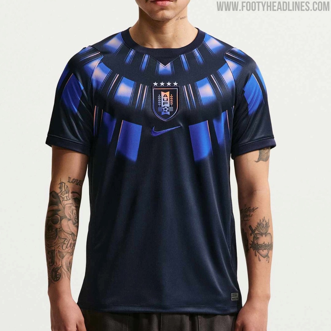 Uruguay 2026 World Cup away kit by Nike — indigo and electric blue