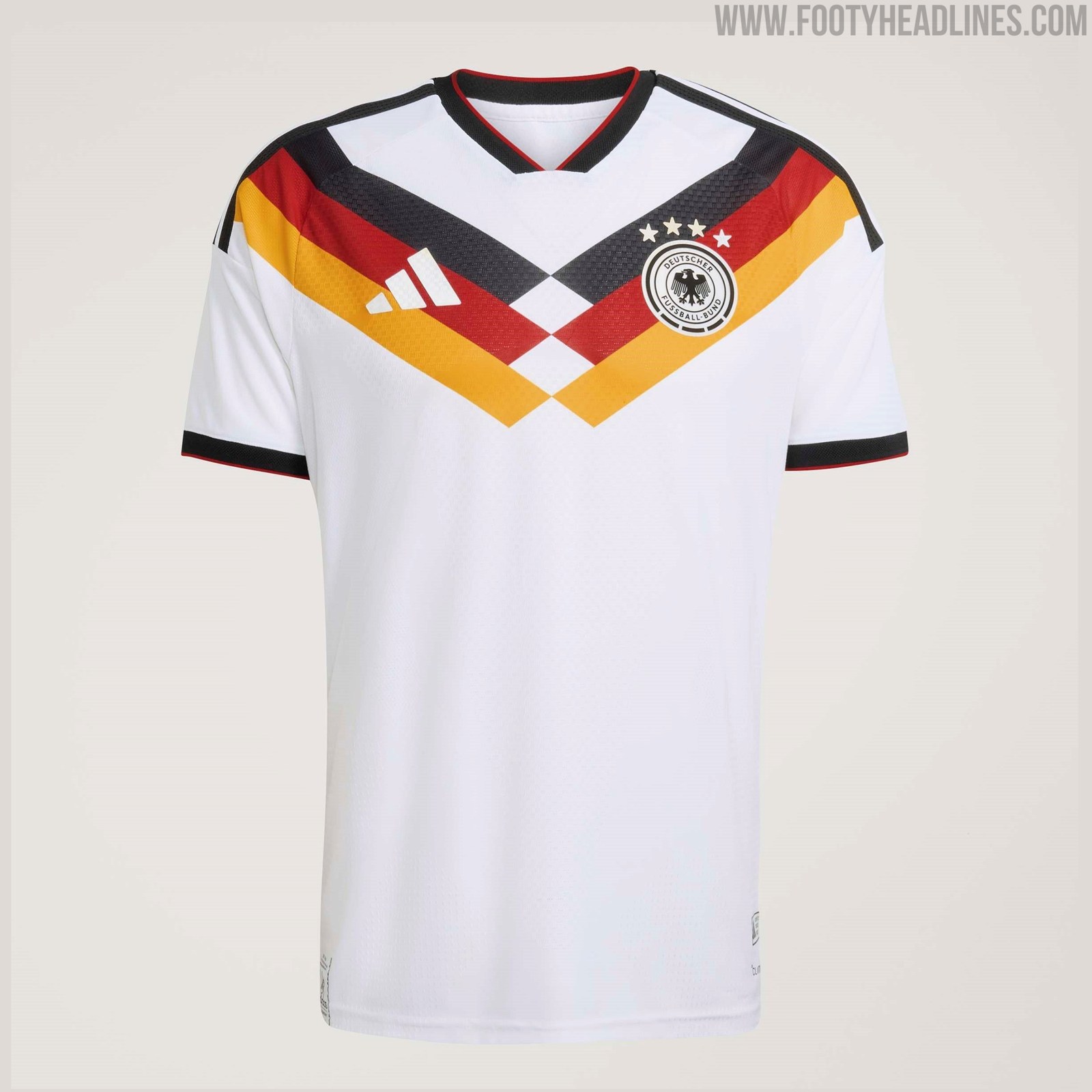 Germany 2026 World Cup home kit by Adidas, one of the top-ranked shirts of the tournament