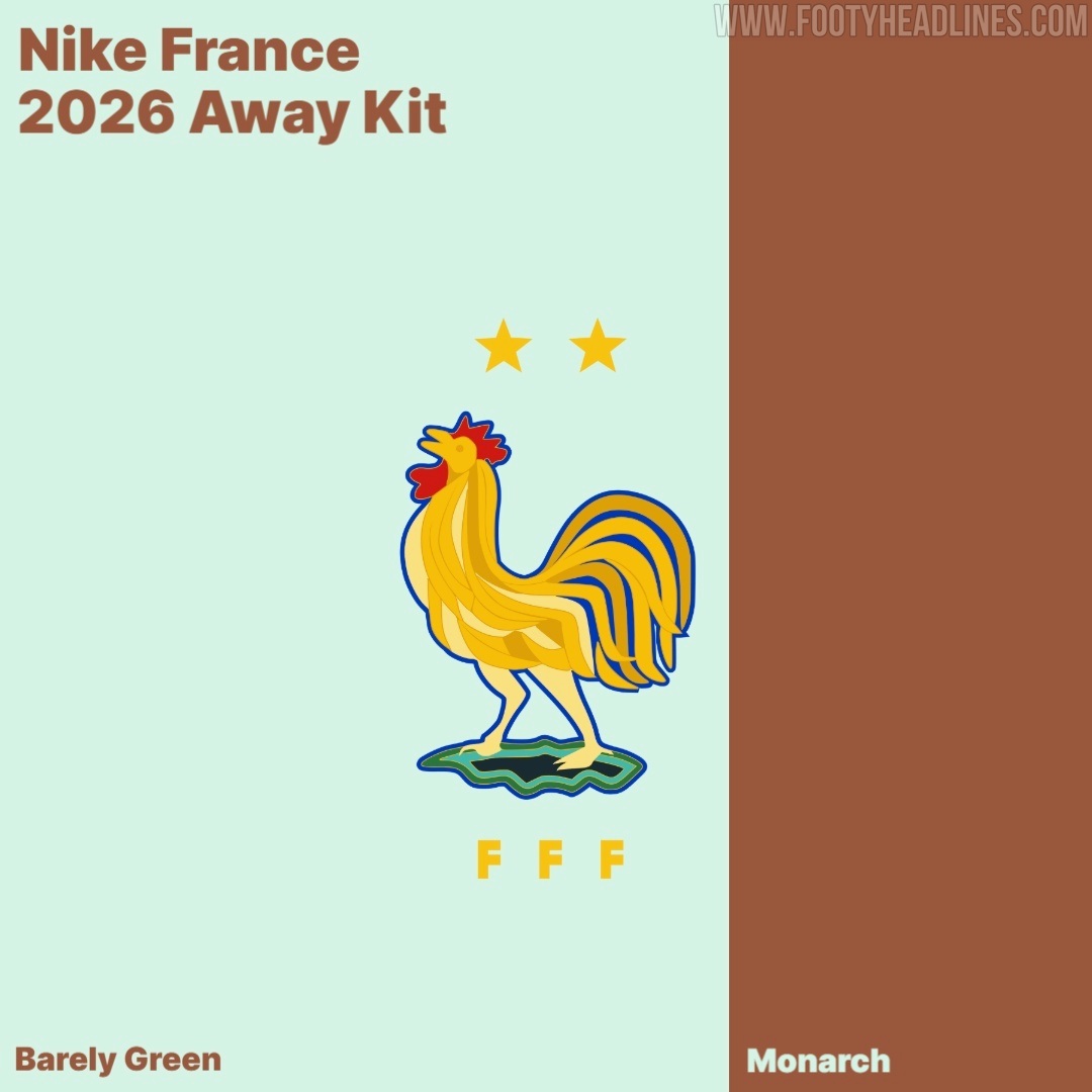 France 2026 World Cup away kit in mint green with copper trim, inspired by the Statue of Liberty