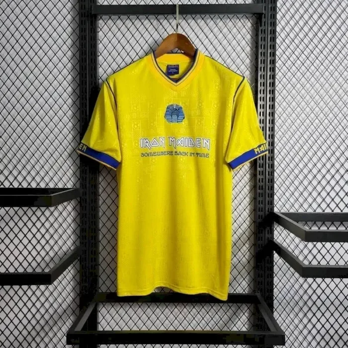 West Ham United 2008 Yellow Iron Maiden Edition Retro Jersey