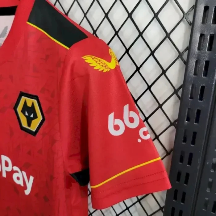 Wolves 2023/24 Away Kids Kit