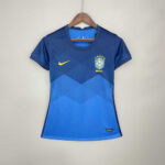 Womens Brazil 2021 Away Retro Style Jersey
