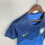 Womens Brazil 2021 Away Retro Style Jersey