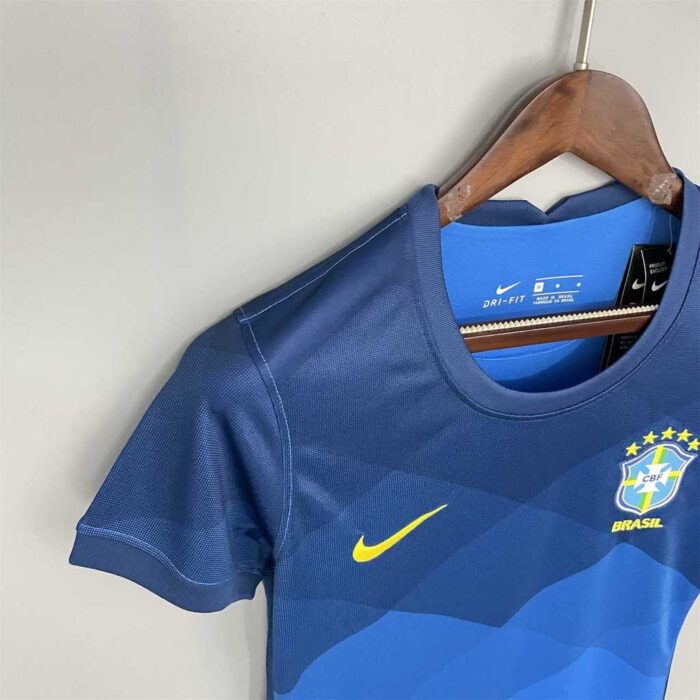 Womens Brazil 2021 Away Retro Style Jersey