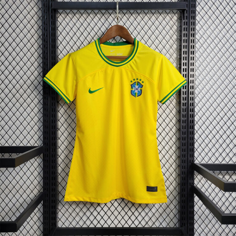 Womens Brazil 2022 World Cup World Cup Commemorative Edition Yellow Jersey