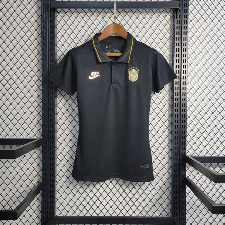 Womens Brazil 2022 World Cup World Cup Gold Nike Polo
