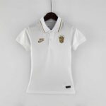 Womens Brazil 2022 World Cup World Cup White Polo