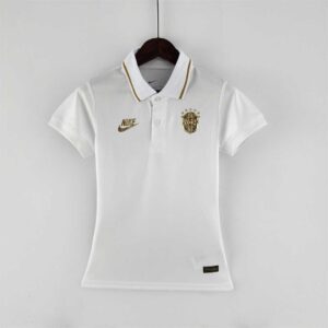 Womens Brazil 2022 World Cup White Polo