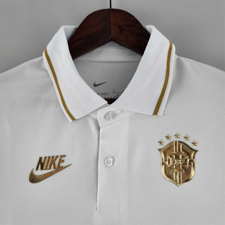 Womens Brazil 2022 World Cup World Cup White Polo