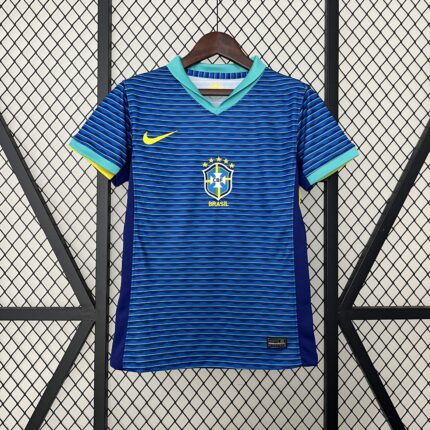 Womens Brazil 2024 Away blue Jersey